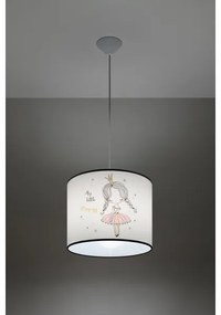 Sollux SL.1414 - Lampadario a sospensione per bambini PRINCESS 1xE27/15W/230V diametro 30 cm
