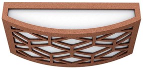 Applique Slim per Esterni con Griglia decorativa IP65 - E27 Corten