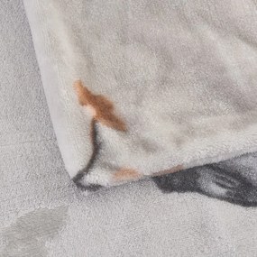 Set copripiumino e federa grigio in micropile per letto singolo 140x200 cm Ronja – My House