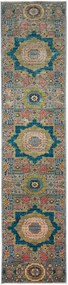 Mamluk Tappeto 380x90 (Pakistan) Annodato A Mano