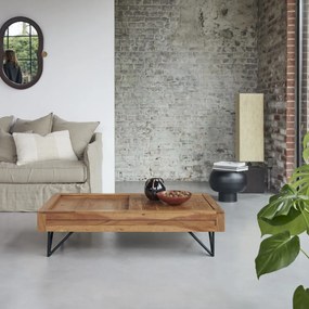 Tikamoon - Tavolino in legno di acacia 120x68 Bonnie