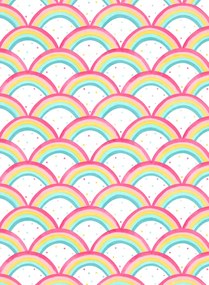 Harlequin Carta da parati Rainbow Brights - Cherry/ Blossom