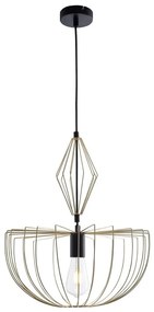 Lampadario a sospensione con filo JASMINA 1xE27/20W/230V diametro 40 cm oro