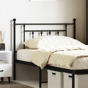 Testiera İn Metallo Nero 107 Cm /