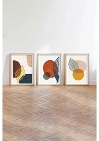 SET 3x Foto in cornice 50x70 cm colorato