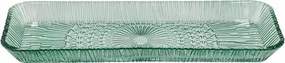 Piatto da portata in vetro verde 14x38 cm Kusintha - Bitz