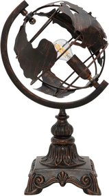 Lampada da tavolo nera con paralume in metallo (altezza totale 40 cm) World Industry – Mauro Ferretti