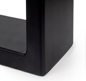 Gambe da tavolo Square rettangolari 72x60 cm in acciaio verniciato nero