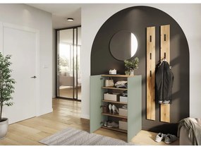 Scarpiera verde chiaro con effetto rovere 74x105x33 cm Alviano – Germania