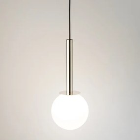 Lampadario a sospensione con filo DAISY 1xG9/12W/230V diametro 14 cm cromo lucido/nero/bianco