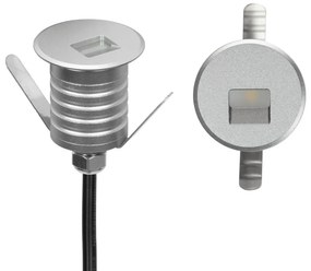 Faretto LED Acciaio 1W IP67 Professional - per Gradini Colore Bianco Naturale 4.000K