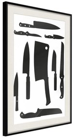 Poster  Chef's MustHave  Cornice Quadri Cornice nera con pass-partout, Larghezza x Altezza Home decor 30x45