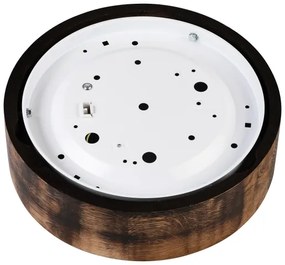 Lampada a soffitto OAK SMOKY 1xE27/15W/230V Ø 27,5 cm rovere marrone scuro