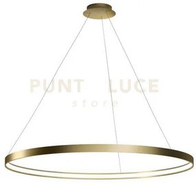 Anello lampadario a sospensione oro spazzolato diam.109cm 2700k 383...