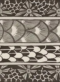 Bordüre Ardmore Border von Cole & Son - Black/ White