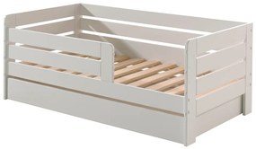 Cassetto bianco sotto il letto dei bambini 70x140 cm Peuter - Vipack