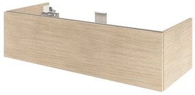 Mobile da bagno sospeso sotto lavabo L 120 x H 64 x P 32 cm rovere natuarale,1 cassetto Apertura push-pull SENSEA Neo, Maniglie acquistabili separatamente