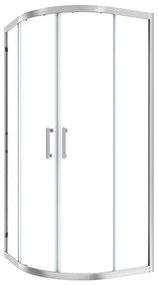 Kit di installazione telaio e ferramenta per cabine doccia ad apertura scorrevole Easy L 90 x H 190 x P 4.8 cm cromato lucido
