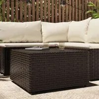 Tavolino Quadrato da Giardino Marrone 50x50x30cm in Polyrattancod mxl 126354