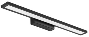 LAMPADA DA MURO DA BAGNO LED SOPRA SPECCHIO 60CM APP840-1W FLAT BLACK