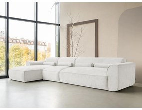 Divano angolare componibile bianco (con penisola a sinistra) Flex Felix – Miuform