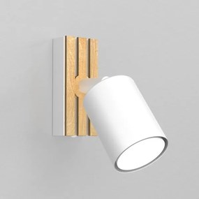 Faretto da parete TERRA 1xGU10/8W/230V bianco/quercia