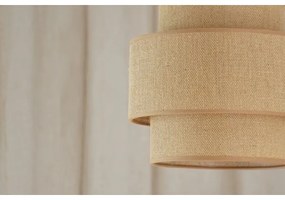 Brilagi - Lampadario a sospensione con filo SPACE YUTE 1xE27/15W/230V diametro 25 cm beige/bianco