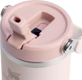 Borraccia termica rosa chiaro in acciaio inox 410 ml IceFlow™ Flip Straw 2.0 Tumbler Rose Quartz – Stanley