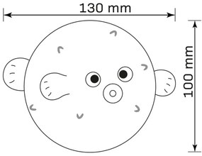 Lampada a LED RGBW dimmerabile per bambini HELA LED/1W/5V USB 1200 mAh rosa