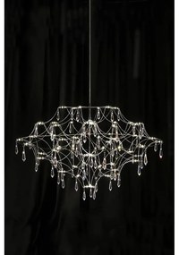 Lampadario LED argentato ø 80 cm Efesos – Markslöjd