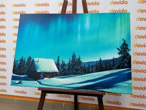Quadro su tela – Paesaggio invernale fiabesco
