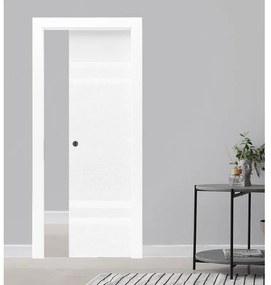 Porta scorrevole Horizon bianco L 70 x H 210 cm reversibile