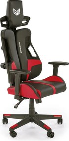 Sedia da ufficio Nitro in nero/rosso - H137 cm