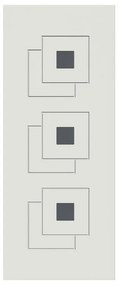 Pannello per porta d'ingresso P302 pellicolato pvc bianco L 92 x H 210.5 cm, Sp 6 mm apertura sinistra