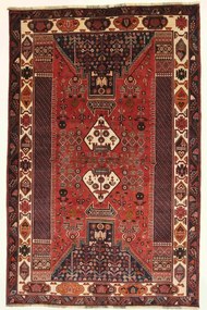 Gashghai Tappeto 170 x 270 Rosso (Iran) Annodato A Mano