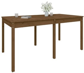 Tavolo da giardino miele 159,5x82,5x76cm legno massello di pino