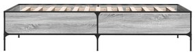 Giroletto grigio sonoma 75x190cm in legno multistrato e metallo