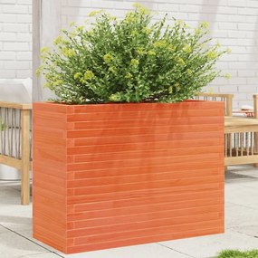 Fioriera Giardino Marrone Cera 90x40x68,5cm Legno Massello Pino /