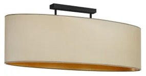 Duolla - Lampadario a plafone OVAL VEGAN 2xE27/15W/230V beige