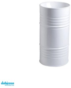 Kerasan "Barrel" Lavabo Freestanding Da Diam.42 Cm Con Scarico a Pavimento Finitura Bianco Lucido