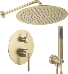 Set doccia da incasso Rea Argon Gold Brush  + BOX