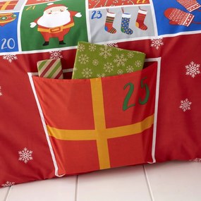 Biancheria da letto singola per bambini 135x200 cm Countdown to Christmas - Catherine Lansfield