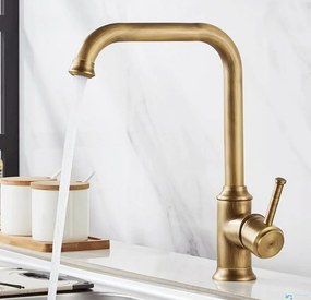 Rubinetto da bagno EYN AQ1829 in ottone con bocca girevole, disponibile in più finiture