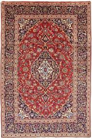 Kashan Tappeto persiano 310 x 200 Rosso (Iran) Annodato A Mano