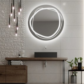 Specchio rotondo con illuminazione LED C9