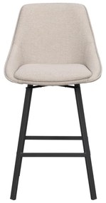 Sgabelli da bar beige in set di 2 (altezza seduta 65 cm) Alison - Rowico