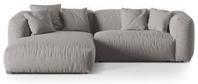 Divano angolare modulare grigio chiaro (angolo sinistro) Martina - Micadoni Home