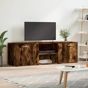 Mobile porta tv rovere fumo 120x34x37 cm legno multistrato