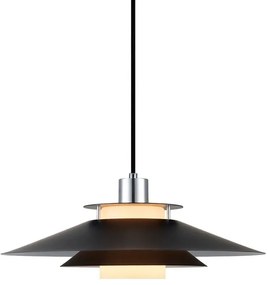 Rivoli Lampada a Sospensione Ø40 Nero/Cromo - Halo Design