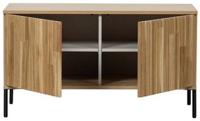 Mobile TV di colore naturale con effetto rovere 100x56x44 cm Gravure – WOOOD